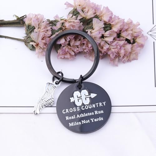 AKTAP Marathon Runners Gifts Cross Country Jewelry Fitness Exercise Gift - color: Cr-ss Cou-try Black K