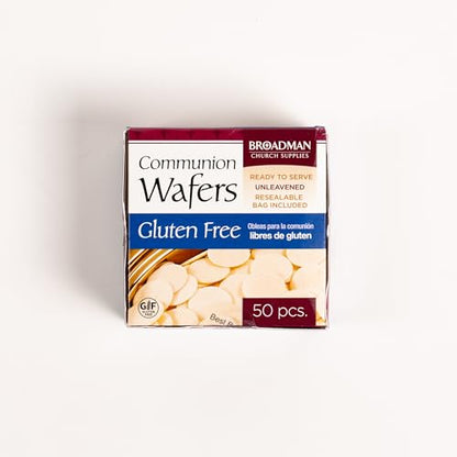 Broadman Communion Wafer, Gluten Free, Resealable Bag, 50 Count - size: 0.32 Ounce (Pack of 1)