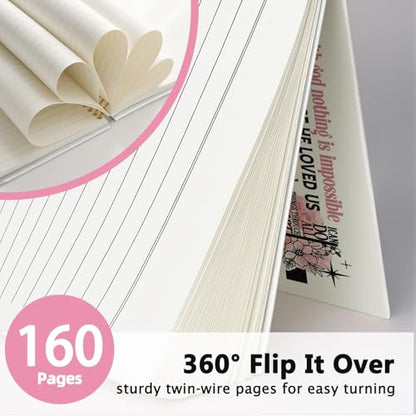 Pink Christian Notebook, Child of God Christian Journal for Women - color: God
