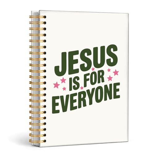 Enkvke Christian Motivational Inspirational Notebook A5 - color: Jesus is for everyone-A5
