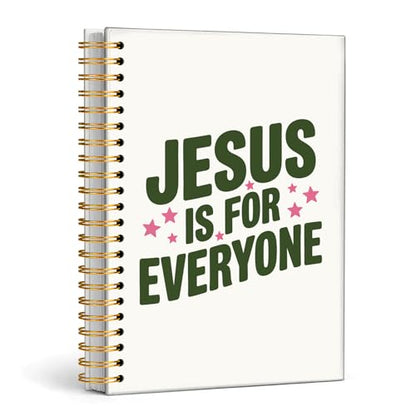 Enkvke Christian Motivational Inspirational Notebook A5 - color: Jesus is for everyone-A5