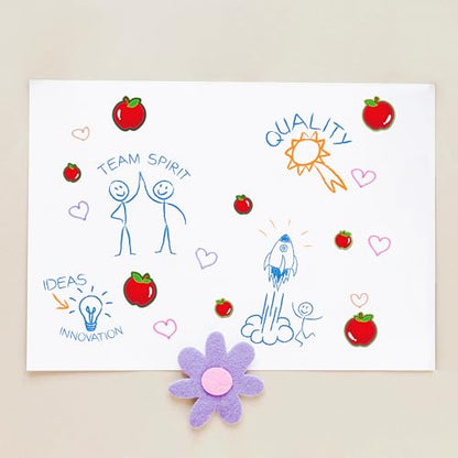 LINAYE 2000 Count Apples Stickers for Kids, 24 Sheets Apple Shape Reward Stickers for Teacher School Classroom, Cute Mini for Scrapbooking, Envelopes - style: Apple 24 Sheets