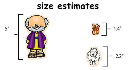Job Felt Figures for Bible Flannel Board Story Old Testament