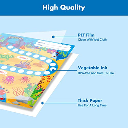 40 Pack Incentive Chart, 2 Adorable Designs with 1078 Stickers Classroom Teaching/Reward/Family Using for Kids Homework Assignments, Attendance, Positive Behavior, Chores, Potty Training Progress - style: Farms and oceans