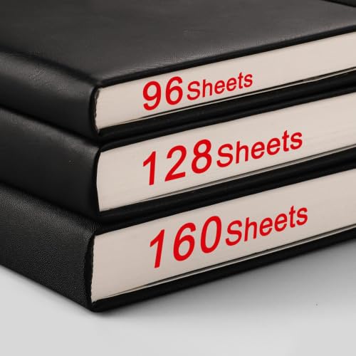 AHGXG Lined Journal Notebook, 320 Numbered Pages, A5 (5.75'' X 8.38'') - color: Dark Blue, size: A5