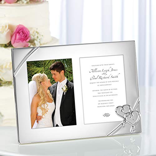 Lenox True Love Wedding Double Invitation Picture Frame - style: Double Invitation Picture Frame