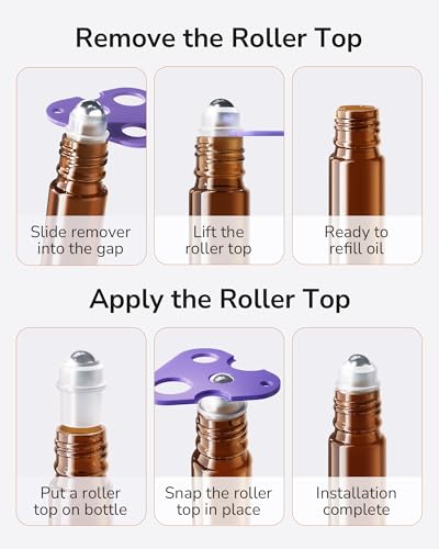ULG Essential Oil Roller Bottles 10ml, 48-Pack - color: Amber, size: 48-Pack