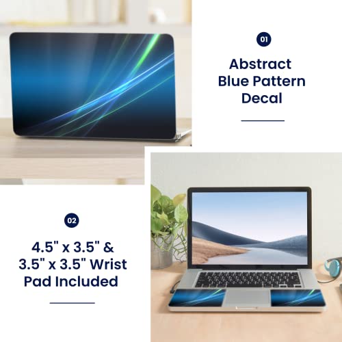 LSS 15 15.6 Inches Laptop Notebook Skin Sticker with 2 Wrist Pads - Reusable Cover Protector Vinyl Sticker Cover Decal Fits 13" - 16" HP Asus Acer Samsung - Abstract - color: Abstract, size: 13" - 16"