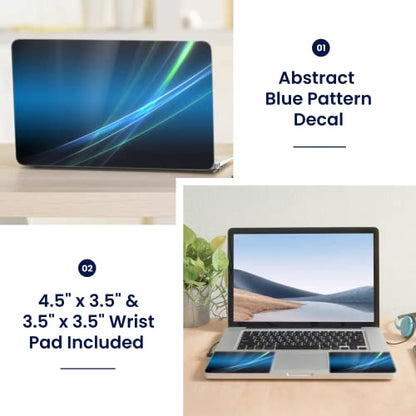 LSS 15 15.6 Inches Laptop Notebook Skin Sticker with 2 Wrist Pads - Reusable Cover Protector Vinyl Sticker Cover Decal Fits 13" - 16" HP Asus Acer Samsung - Abstract - color: Abstract, size: 13" - 16"