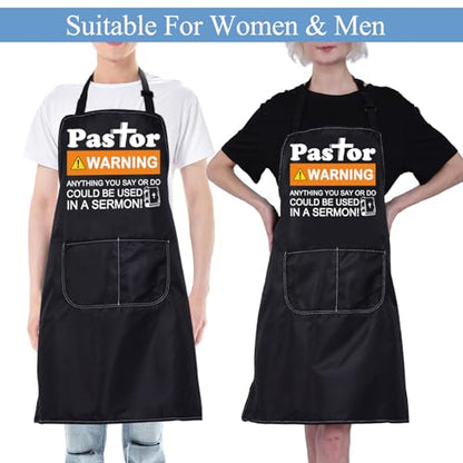 CMNIM Pastor Apron Pastor Appreciation Gifts Christian Aprons Minister Gift Retirement Gift for Pastor Wife Kitchen Aprons