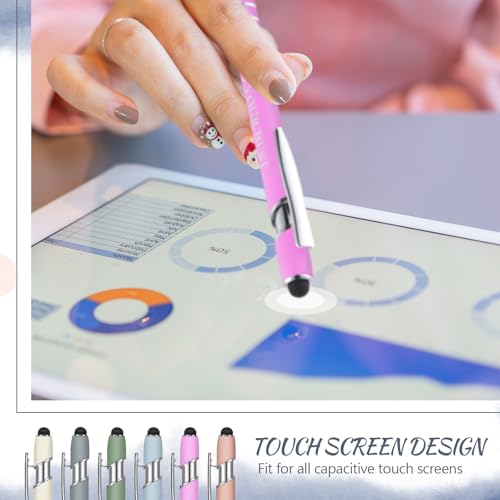 Zonon 12 Pcs Inspirational Pens, Motivational Ballpoint Pen Gifts for Women - color: Morandi, style: Boss Lady