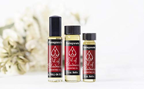 Oil of Gladness Pomegranate Anointing Oil - Oil for Daily Prayer, Ceremonies and Blessings 1/3 oz Roll-On - size: 1/3 Ounce Roll-On