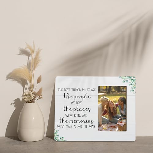Motivational Picture Frame Gifts for Family Friends, The Best Thing in Life are the People We Love Frames Fits 4x6 Photo - color: Black
