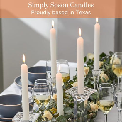Simply Soson White Household Candles 7 Inch, 45 Pack, Dripless - color: White