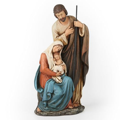 BC Catholic Holy Family Statue 6" H Nativity Scene Mini Figurine - color: Renaissance Full Color, size: 6 inches H