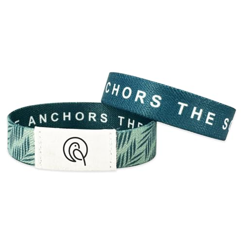 NFC Bible Verse Bracelets, Blue - color: HOPE ANCHORS THE SOUL