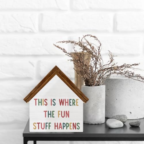 Playroom Decor, This Is Where All the Fun Stuff Happens House Shaped - color: fun