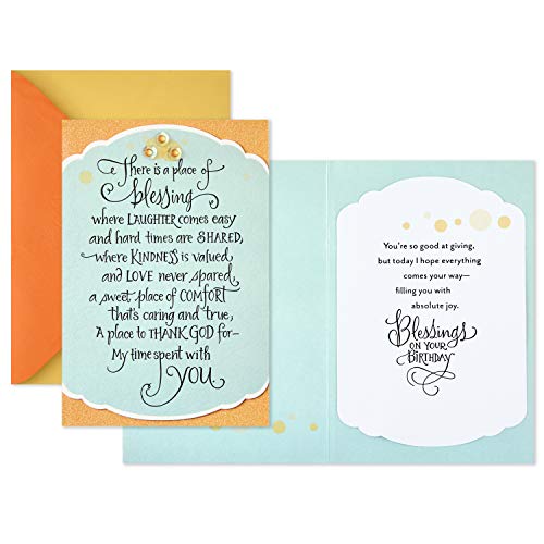 Hallmark DaySpring Religious Birthday Card (Blessings On Your Birthday) - style: Blessings on Your Birthday