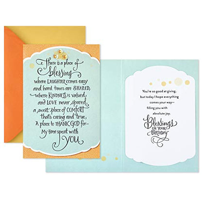 Hallmark DaySpring Religious Birthday Card (Blessings On Your Birthday) - style: Blessings on Your Birthday