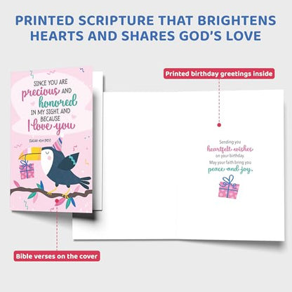 Decorably 100 Pack 4x6in Christian Birthday Cards Bulk, Assorted