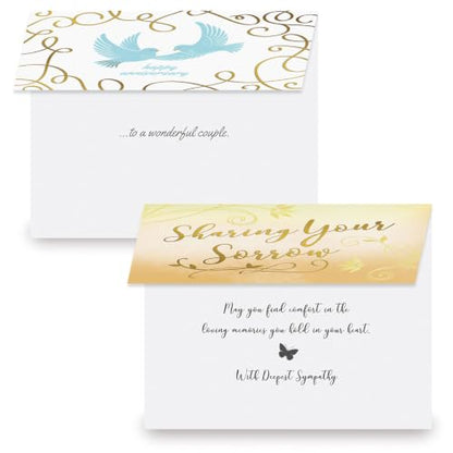 Current Greeting Cards with Matching Envelope Seals - color: Deluxe
