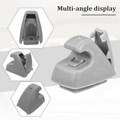 2PCS Car Sun Visor Clip Retainer, OEM#95994975 95994976 Vehicle Sun Visor Hook Bracket, Auto Sunvisor Holder Clip Replacement, Compatible with Cruze 2011-2016 Sonic 2012-2020 (Gray) - color: Gray
