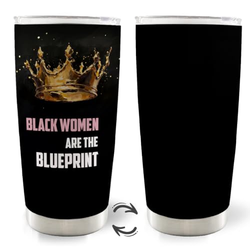 Inspirational Black Woman Gifts 20oz Travel Coffee Mug Tumbler - color: black2