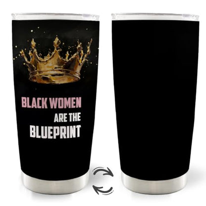 Inspirational Black Woman Gifts 20oz Travel Coffee Mug Tumbler - color: black2