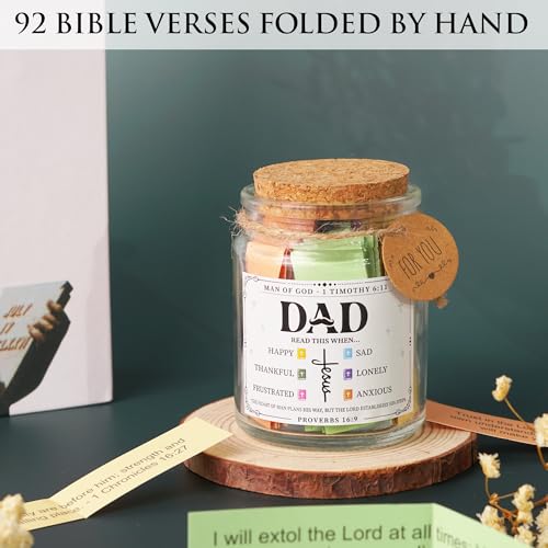 SouthLisa Bible Jar For Dad - color: Dad Bible Verse Jar