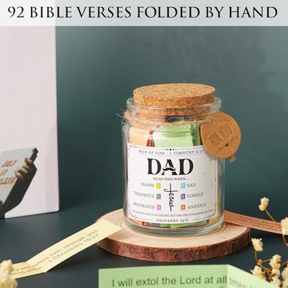 SouthLisa Bible Jar For Dad - color: Dad Bible Verse Jar