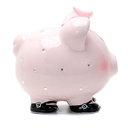 Child to Cherish Ceramic Piggy Bank for Girls, Princess - color: Princess