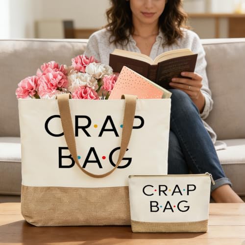 FriendsTote Bag, Funny gift Friend Tote bag, Best friend Makeup Bag, for Women Men Best Friends Birthday Gift - color: Crapbag 0154