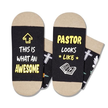 HAPPYPOP Christian Gifts Ideas Socks - Funny Pastor Appreciation gifts, Religious Socks for Jesus Lovers