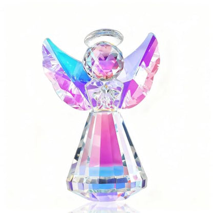 3'' Colorful Crystal Guardian Angel Figurine Christmas Angel Gift for Women - style: Colorful Angel