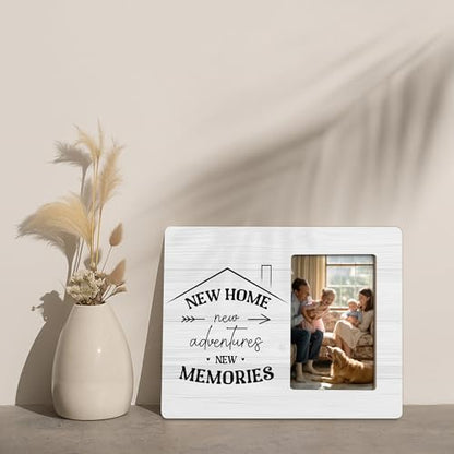 Housewarming Gifts New Home Picture Frame, First Time House Owner Gift, New Apartment Décor Frames Fits 4x6 Photo - color: Green