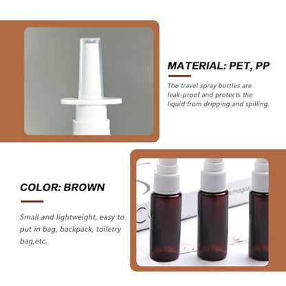 12PCS 10ml / 0.3 oz Fine Mist Spray Bottles, Refillable Empty Spray Bottle, Travel Size Makeup Water Containers for Perfume Essential Oils (Amber)