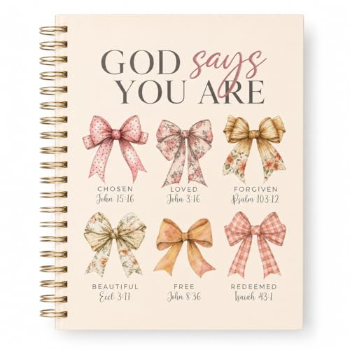 ilohaus Bible Journal for Women, Prayer Journal with Lined Pages, Hardcover - color: God Says