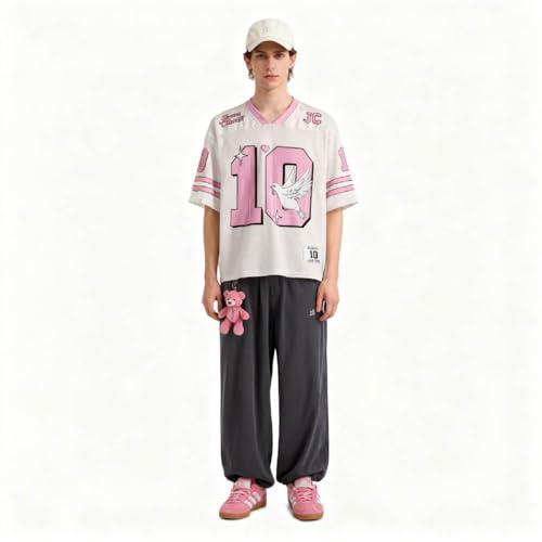 Holy Dove Christian Jersey for Women Men Oversized Breathable Mesh Shirt Faith Graphic Tees V Neck Religious Summer Novelty - size: Medium