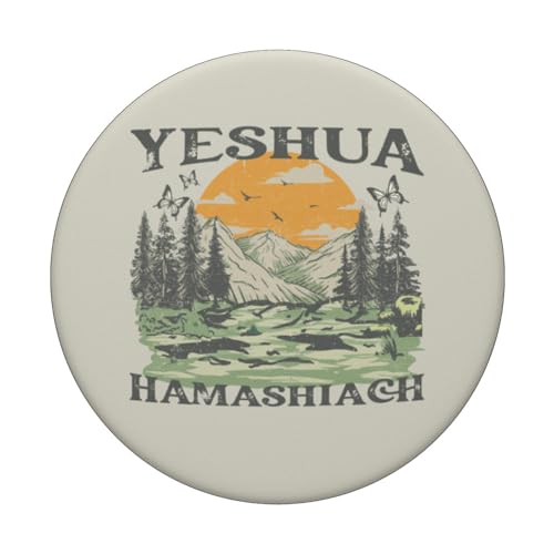 Yeshua Hamashiach Jesus Scripture Christian Bible Faith PopSockets Standard PopGrip - style: Standard