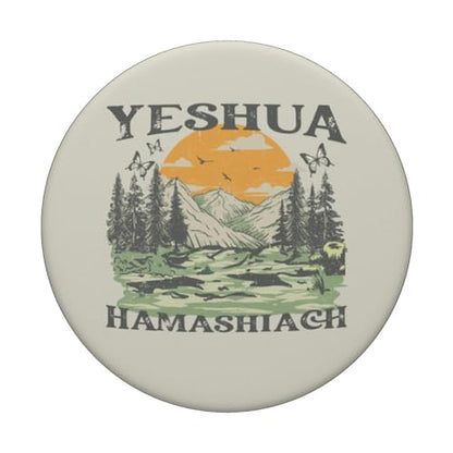 Yeshua Hamashiach Jesus Scripture Christian Bible Faith PopSockets Standard PopGrip - style: Standard