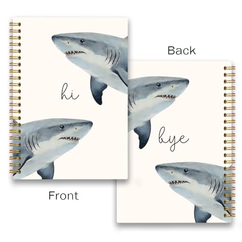 Shark Notebook for WomenGirls, Cute Shark Gifts for Animal Lovers A5 - color: Shark