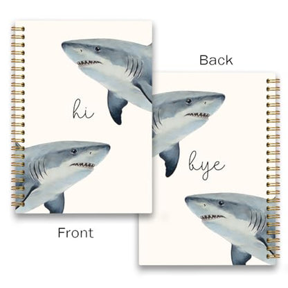 Shark Notebook for WomenGirls, Cute Shark Gifts for Animal Lovers A5 - color: Shark