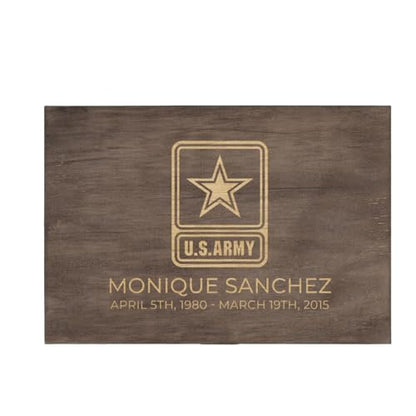 Personalized Line of Duty Memorial Box for Fallen Heroes & First Responders - style: 16. Line of Duty Memorial