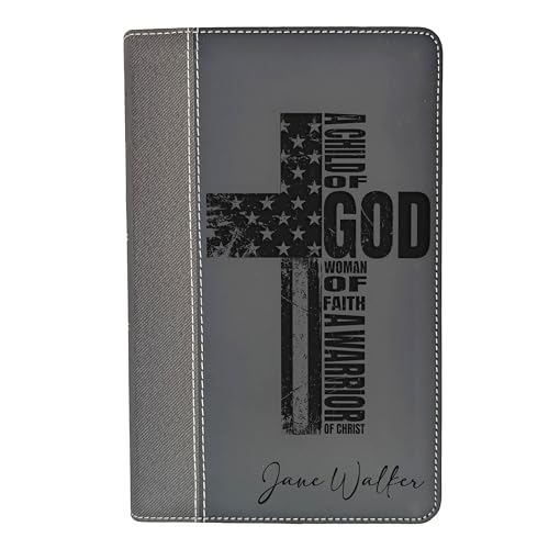 Farm and Posh Personalized NIV Bible, Custom Holy Cross Bible, New International Version (Woman of Faith, Black) - color: Woman of Faith, Black