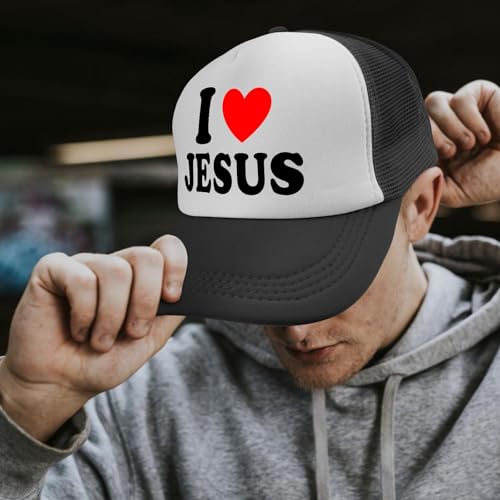 Y'Alls Need Jesus Hats Funny Cap for Grandma - color: I Love Jesusallblack15