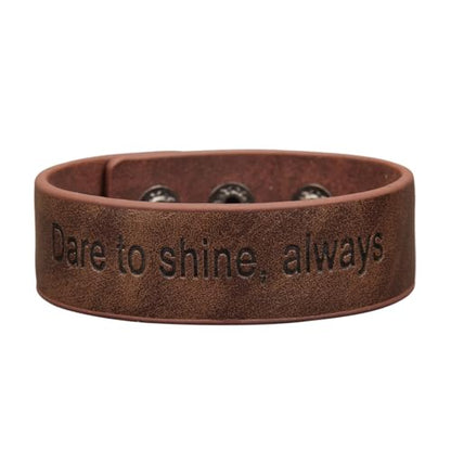 GelConnie Leather Cuff Bracelet Punk Braided Bracelets Rock Leather Wristbands Faux Mens Leather Bracelet Gothic Viking Bangle Adjustable Wrap Bracelet for Women,Men - color: Brown Engraved Leather Bracelet