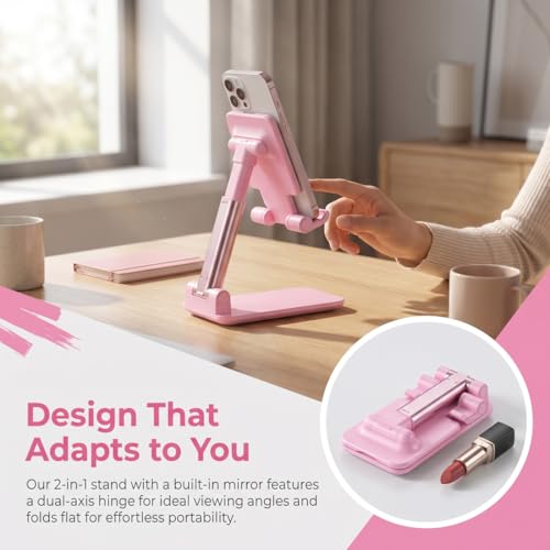 Phone Stand for Desk Cell Phone Holder Stands for iphones, Sakura Pink - color: C-Sakura Pink