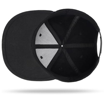 Christian Hats for Men Women - Cross Faith Flat Snapcback Hats - Religious Gifts for Thanksgiving Christmas - color: Black/Cross White