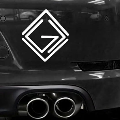 2 Pieces Vinyl Decal - 5.1"x4.7" God is Greater Than the Highs & Lows Christian Sticker for Cars & Trucks, Windows, Bumpers, Walls-BD20 (White) - color: White