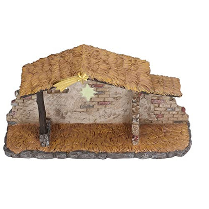 Nativity Scene, Christmas Manger Shed Statue Resin Material Multi Purpose for Gifts